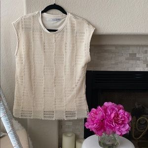 Zara mesh top size small